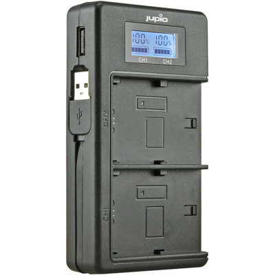 ЖК-дисплей Jupio USB Dedicated Duo Charger для Sony NP-FH50/70/100 NP-FV50/70/100