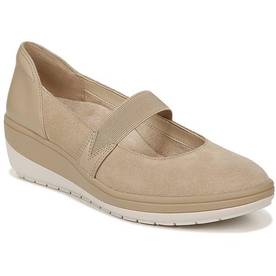 Женские замшевые туфли Mary Janes бежевого цвета от Vionic шириной 10 см (C, D, W) BHFO 6257