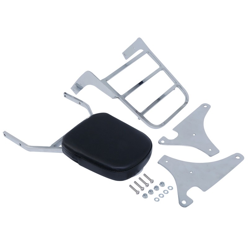 Sissy Bar Backrest w/ Luggage Rack Fit For Kawasaki Vulcan VN400 800 1995-2012