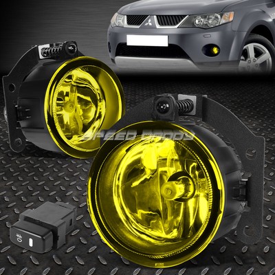 ДЛЯ 10-15 ПРОТИВОТУМАННЫХ ФАР MITSUBISHI OUTLANDER SPORT RVR С ЯНТАРНЫМИ ЛИНЗАМИ и ПЕРЕКЛЮЧАТЕЛЕМ