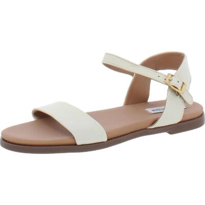 

Женские босоножки на плоской подошве Steve Madden Dina Beige Ankle Flat Sandals Shoes 8 Medium (B,M) BHFO 1881, Бежевый