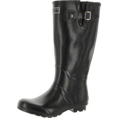 Женские черные резиновые сапоги до середины икры Radley London Shoes 8 Medium (B,M) BHFO 7041