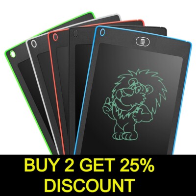 8 12  Electronic Digital LCD Writing Tablet Drawing Graphics Board Kids Fun Gift
