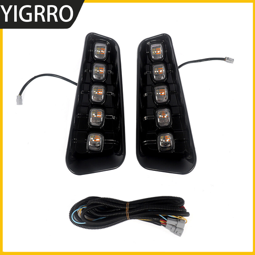 Front Bumper For 2009-2014 Ford F150 F-150 Steel Black Raptor Style W/LED Lights