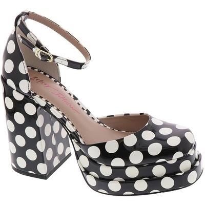 

Женские туфли-лодочки Betsey Johnson Tootsy B/W Heels 6.5 Medium (B,M) BHFO 3511, Black-white/polka dot, Tootsy