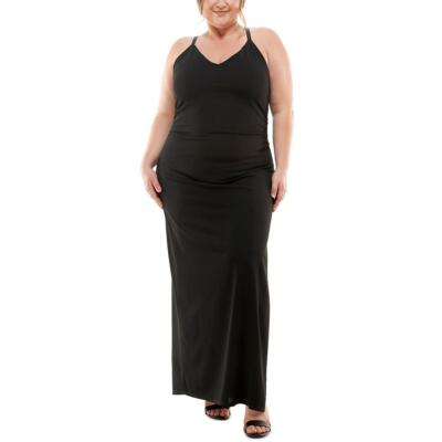 

Emerald Sundae Womens Ruched Maxi Evening Dress Plus BHFO 2112