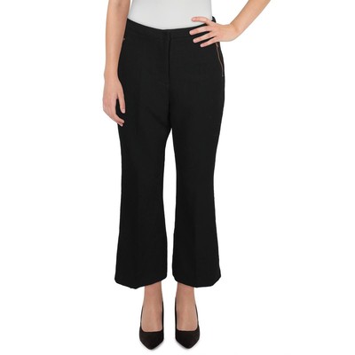 

Lucy Paris Женские черные офисные рабочие брюки на молнии с карманами  BHFO 0780, Черный
