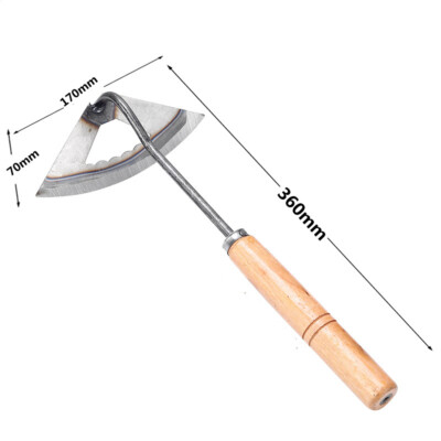 Hollow Hoe Rake Gardening Farm Tool for Weeding Weed Removal Planting Vegetables