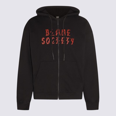 Pre-owned 44 Label Group Black, White And Red Cotton Sweatshirt