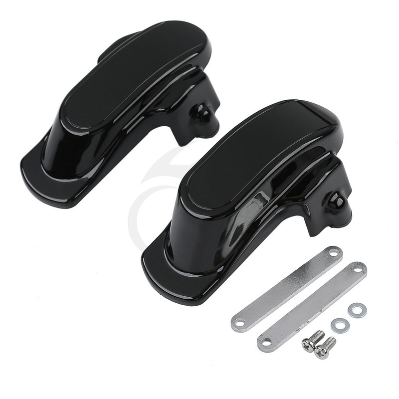 Black Rear Frame Axle Covers Kit For Harley Dyna FXDB FXDI FXDWGI FXD
