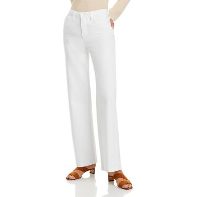 L Agence Womens Scottie White Denim Stretch Wide Leg Jeans 30 BHFO 9928