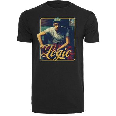 Merchcode Logic Tarantino Pose Tee Top Black Hip Hop Music Cover