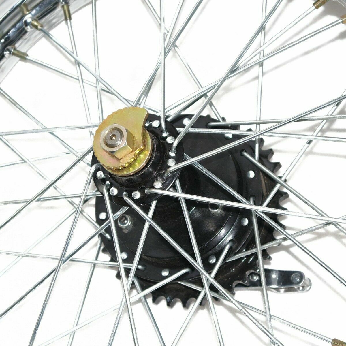 Fits Royal Enfield BSA Rear Wheel Rim 19'' Complete + Spoke Half + Hub 