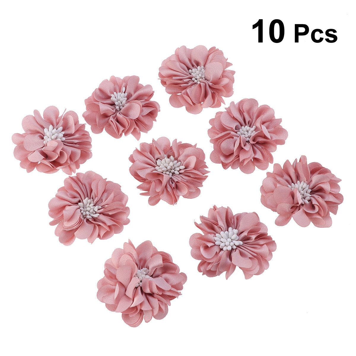 10pcs Diy Beautiful Flowers For Shirts Bobby Pins Bags Decoration