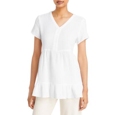 Женский белый многоярусный пуловер Carey Beach Lunch Lounge Athletic XS BHFO 6153