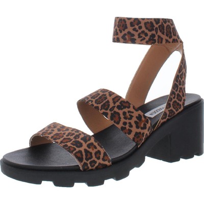 

Женские туфли Steve Madden Haidar, черные с круглым носком, размер 8,5, средний (B,M) BHFO 8352, Leopard/black, Haidar