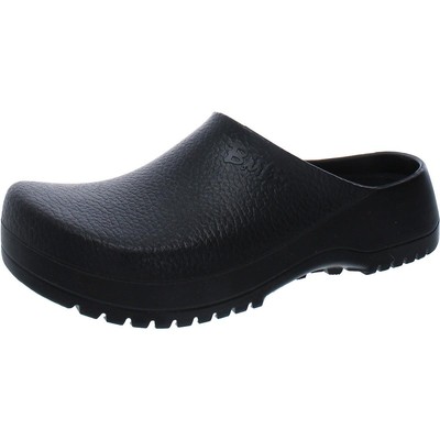 

Мужские черные кожаные слипоны Birkenstock Super Birki 45 Medium (D) BHFO 1660, Черный, Super Birki