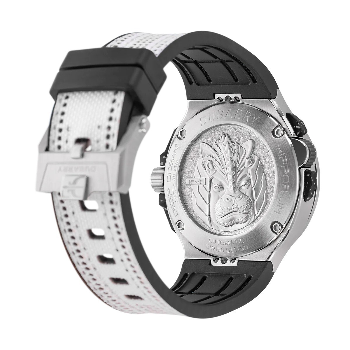 Pre-owned Franck Dubarry Men's 'deep Ocean' Black Dial Automatic Watch 07 Graywhite