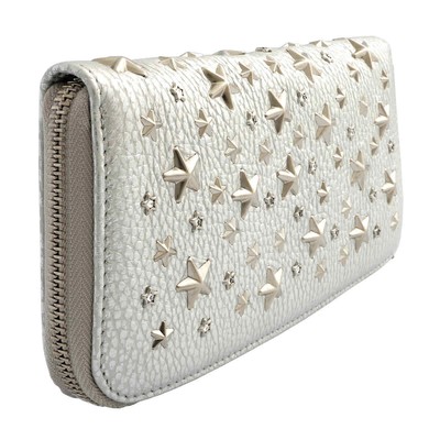 Pre-owned Jimmy Choo Ladies Filipa Star Studded Wallet 142 Filipa Wds In Check Description