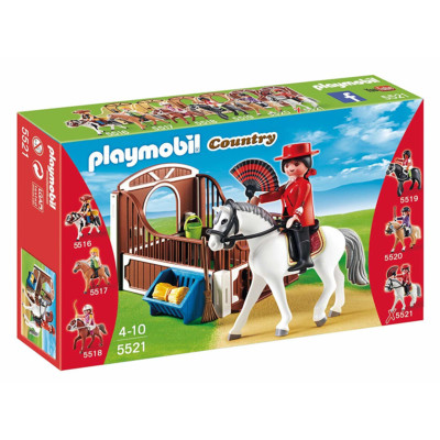 PLAYMOBIL Flamenco Horse with Stall Play Set