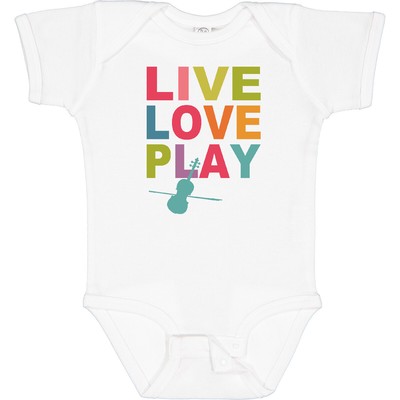 Inktastic Live Love Play Violin Baby Bodysuit Laugh Musician Orchestra Violinist