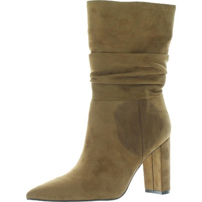 

Женские коричневые ботинки до середины икры Nine West Denner 2, 9,5, средний (B,M) BHFO 8439, Dark natural