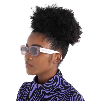 Pre-owned Dior Gradient Bordeax Cat Eye Ladies Sunglasses Pacific S2u 62g1 Cd40113u