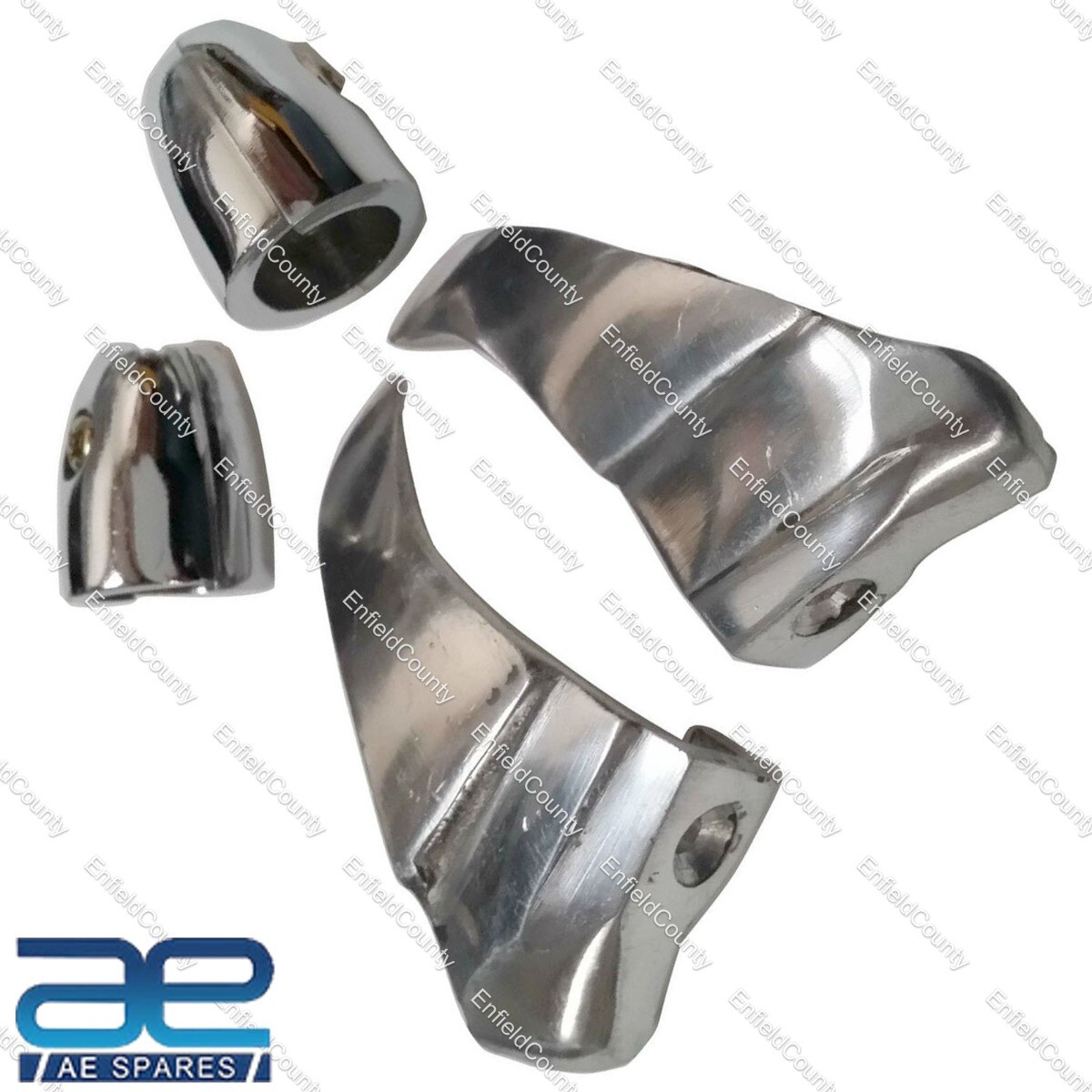 LAMBRETTA GP 150 200 SHARK TEETH AND LEGSHIELD BEEDING CLUMPS PAIR  