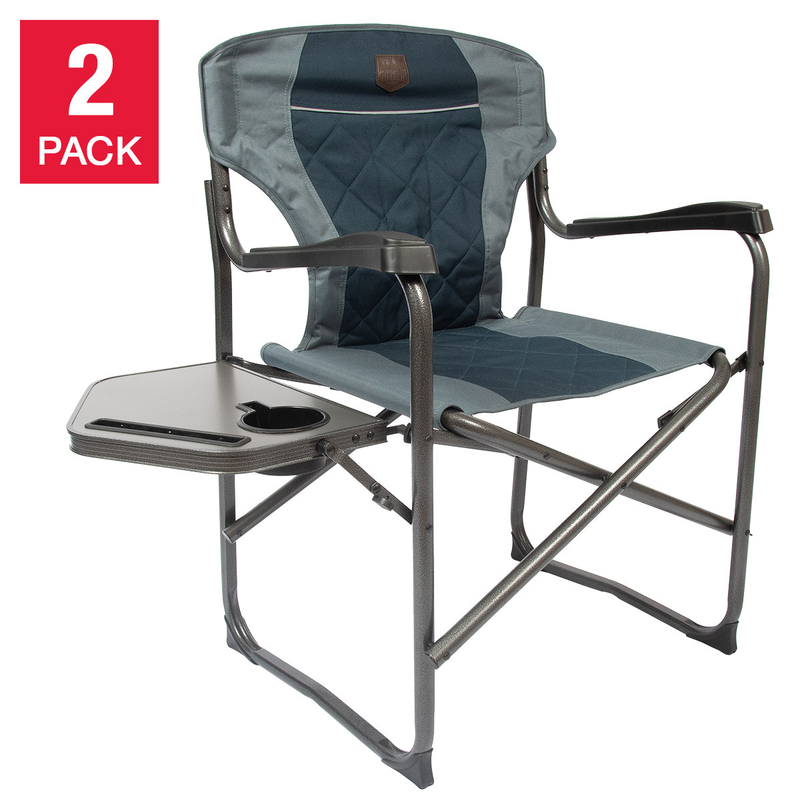 2-Pack Portable Folding Director's Chair, Camping, Outdoor, Timber Ridge NEW