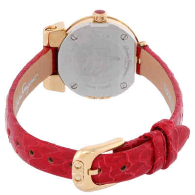 Pre-owned Ferragamo Gancini Quartz Silver Dial Ladies Watch Sfkk00523