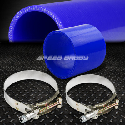 2.75 4-СЛОЙНЫЙ ТРУБОПРОВОД ТУРБОНАДДУВА / ВПУСКА/ ПРОМЕЖУТОЧНОГО ОХЛАДИТЕЛЯ, СИЛИКОНОВЫЙ СОЕДИНИТЕЛЬНЫЙ ШЛАНГ + Т-ОБРАЗНЫЙ ЗАЖИМ СИНЕГО ЦВЕТА