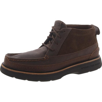 Мужские уличные ботинки Chukka из коричневой кожи Sperry 9 Medium (D) BHFO 9833