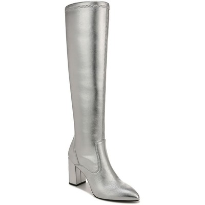 Женские сапоги до колена Franco Sarto Katherine Silver шириной 8,5 см (C, D, W) BHFO 9602