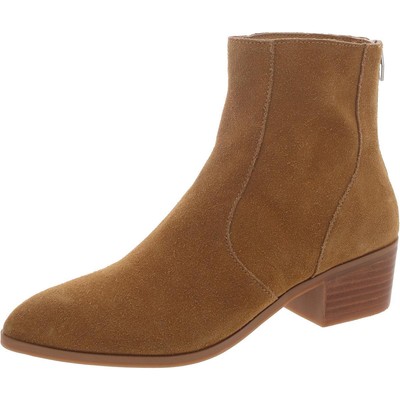 Женские коричневые замшевые ботильоны-пинетки Dolce Vita 7 Medium (B,M) BHFO 6235