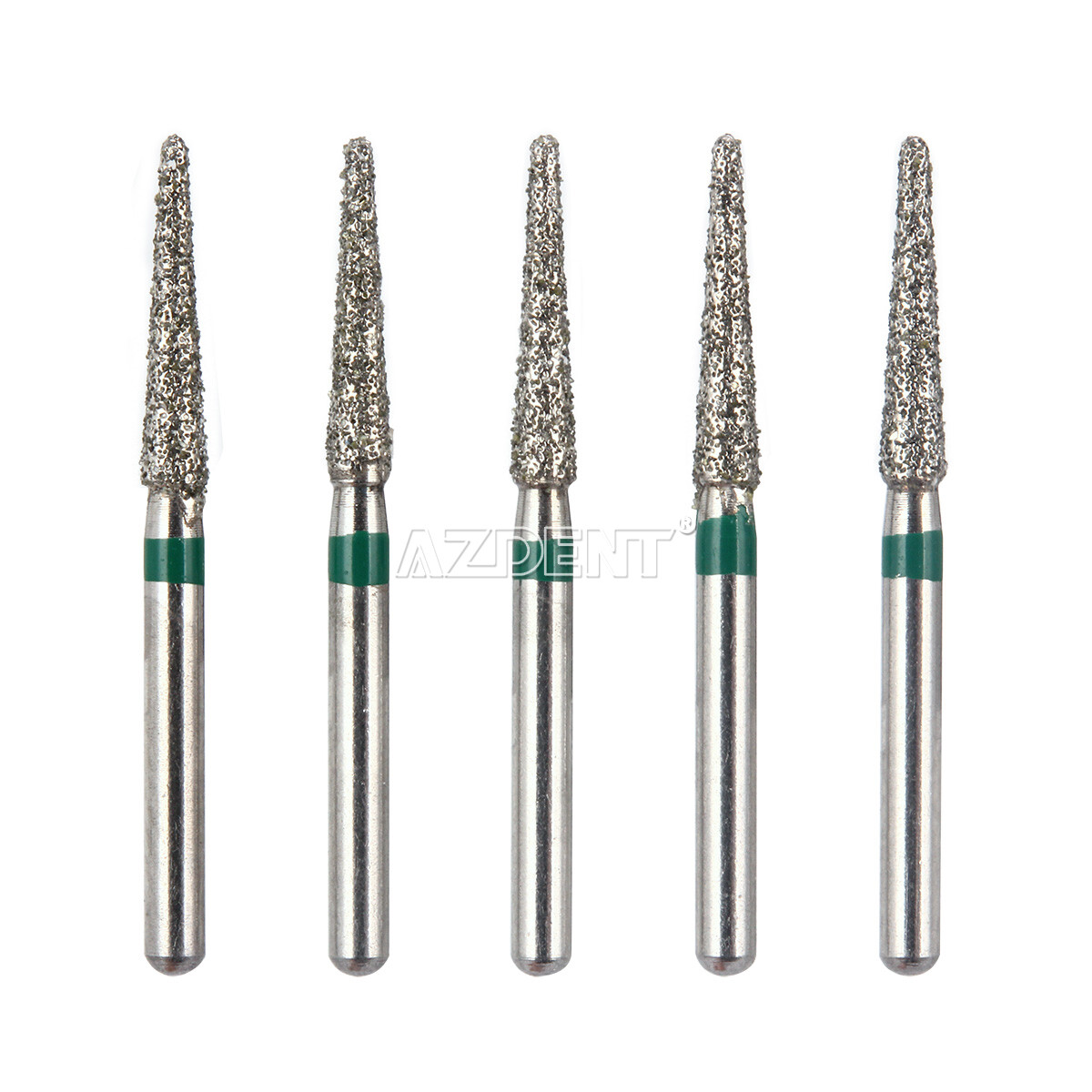 AZDENT Dental Diamond Burs FG Drills 100 Size for High Speed Handpiece 5pcs/kit