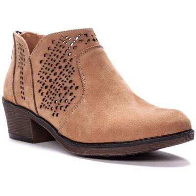 

Женские замшевые ботильоны Remy Taupe Propet, обувь 9 Extra Wide (E+, WW) BHFO 8074