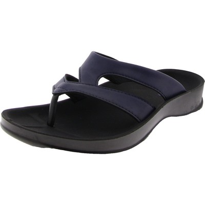 Aerothotic Womens Blue Casual Thong Sandals Shoes 39 Medium (B,M) BHFO 4285