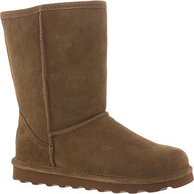 

Женские короткие широкие замшевые ботинки Bearpaw Elle до середины икры BHFO 5454, Elle Short Wide