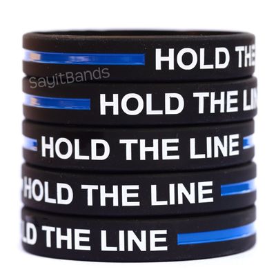 Thin Blue Line Bracelet Police LIVES MATTER Police Support Wristband C AC#VT