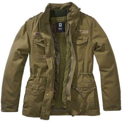 Pre-owned Brandit Ladies M65 Giant Jacket Classic Hunting Parka Field Jacket Coat Olive In Green
