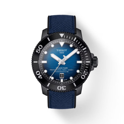 TISSOT SEASTAR 2000 PROFESSIONAL POWERMATIC T1206073704100 BLUE DIAL 600M WATCH