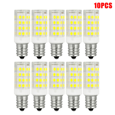 5/10PCS E12 Candelabra LED Corn Light Bulb Ceiling Fans Lights Ceramics Lamp 7W