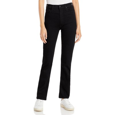 

Джинсы Mother Womens Black Denim Rider Knit с высокой талией  BHFO 3074, Not guilty, 10064180