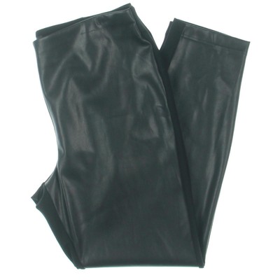 

Donna Karan Женские черные прямые брюки смешанной техники с высокой посадкой  BHFO 4205, Черный