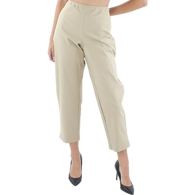 

Женские бежевые вязаные брюки для работы с высокой посадкой Eileen Fisher  BHFO 1655, Бежевый, BHFO