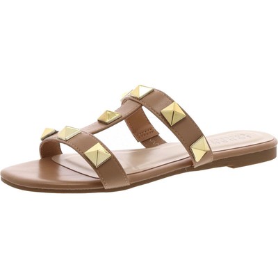 Женские босоножки Journee Collection Tan Slide 7.5 среднего размера (B,M) BHFO 9693