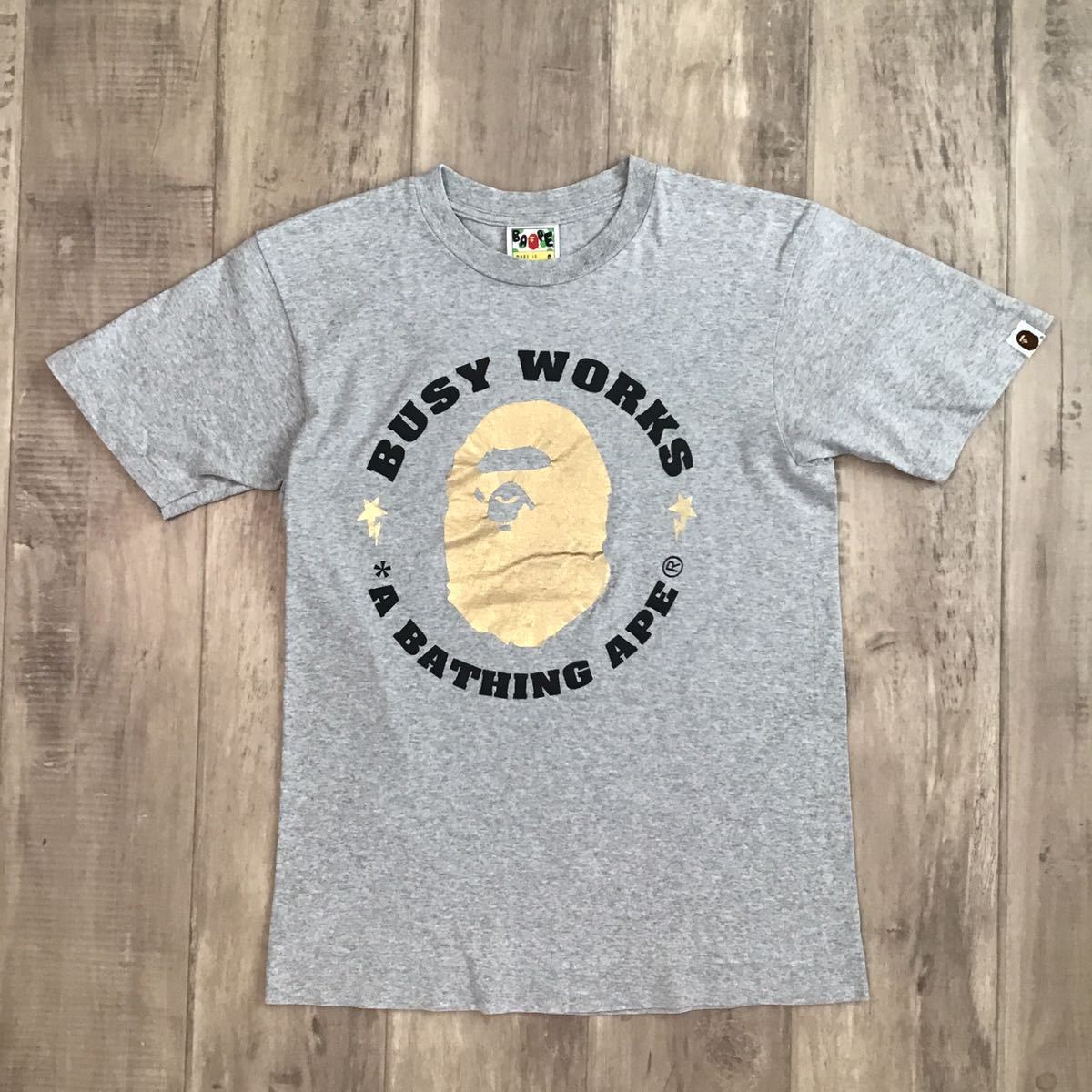 A BATHING APE Tシャツ XL ゴールドロゴ Bape T Shirt XL Black & Gold A Bathing Ape Ape Head Logo | eBay