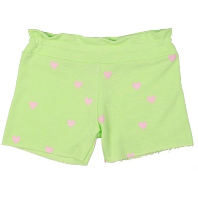Повседневные шорты Wildfox Kids Kids для девочек, зеленые махровые брюки-френч, 14 BHFO 8763