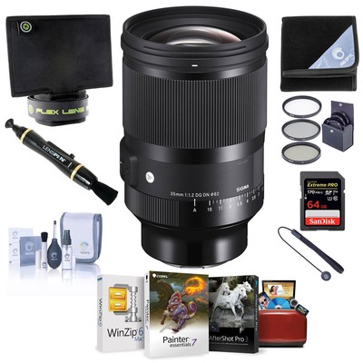 Объектив Sigma 35mm f/1.2 DG DN ART с L-образным креплением и комплектом аксессуаров для программного обеспечения Mac