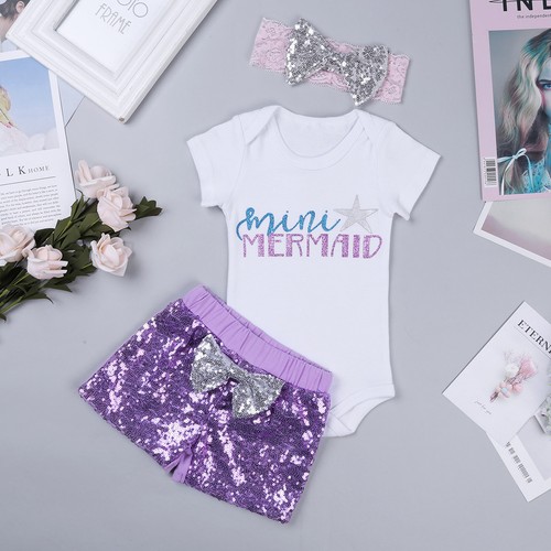 Baby Girls Dress Skirt Birthday Romper Jumpsuit Birth Gift 3tlg Set Ebay